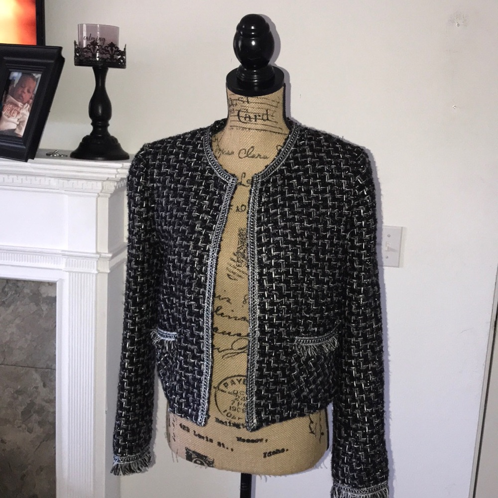 Eva Mendes Tweed Blazer